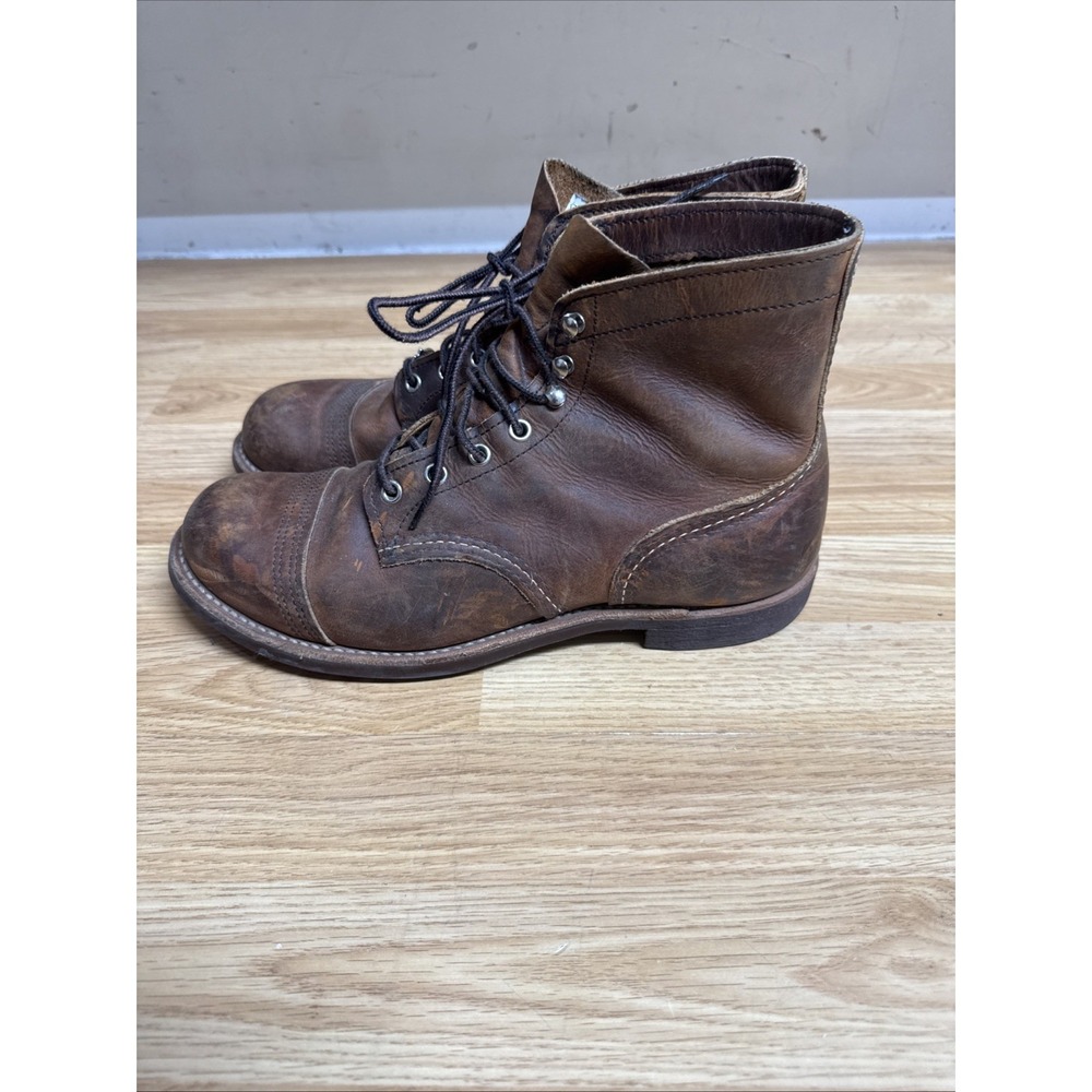 Red Wing Shoes Iron Ranger Heritage 8085 Men's Copper Rough Tough Size 10D